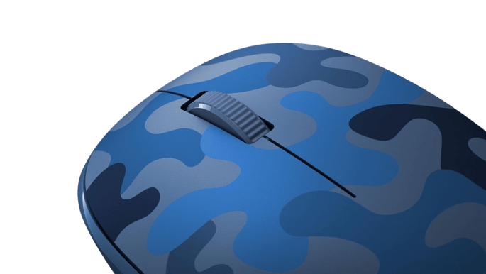Microsoft Bluetooth Mus Blue Camo