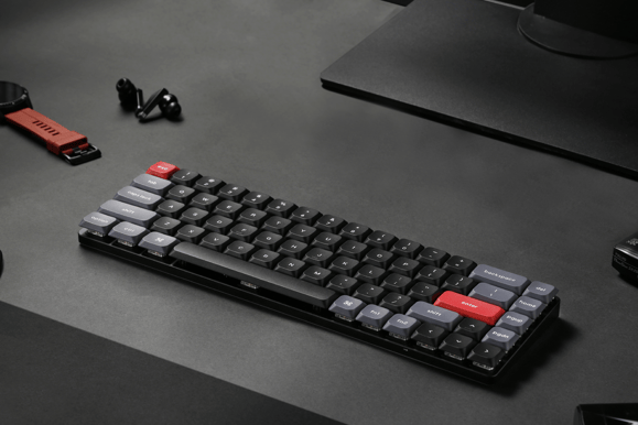 Keychron K7 Pro QMK/VIA RGB Aluminium Hot Swap Gateron Low Profile Brown Switch