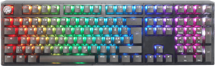 Ducky - One 3 Aura Black Fullsize Cherry Silent Red