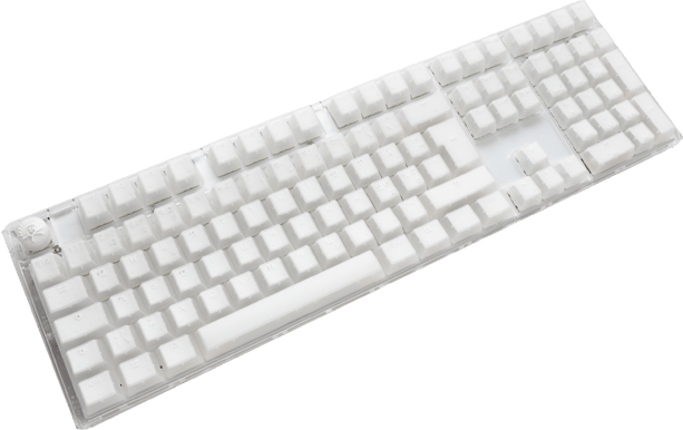 Ducky - One 3 Aura White Fullsize Cherry Red