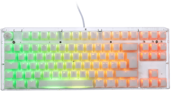 Ducky - One 3 Aura White TKL Cherry Brown