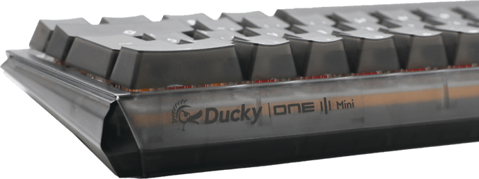 Ducky - One 3 Aura Black Mini 60% Cherry Brown