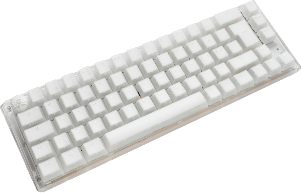 Ducky - One 3 Aura White 65% Kailh Box Jellyfish