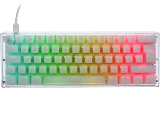 Ducky - One 3 Aura White Mini 60% Cherry Red