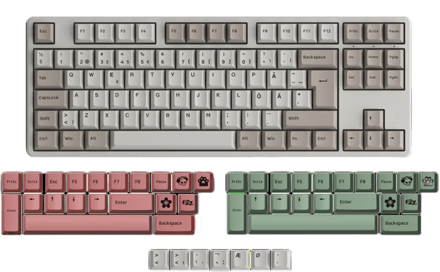 Akkogear 5087B 9009 Retro Akko CS Wine Red