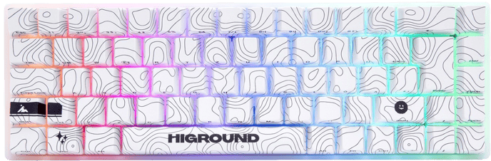 Higround SNOWSTONE Base 65 Hotswap White Flame