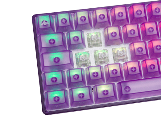 Higround AMETHYST Base 65 Hotswap White Flame