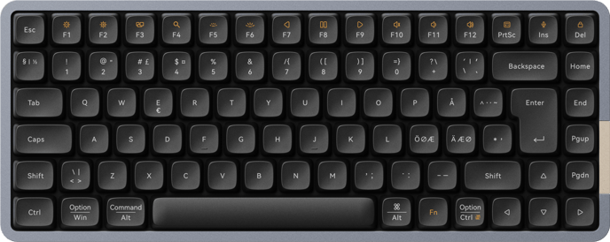 Lofree Flow84 Svart Tactile Kailh Phantom