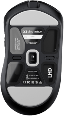 Pulsar X3 LHD Wireless - Svart