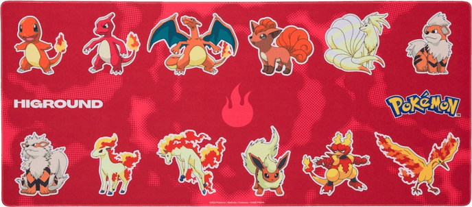 Higround Pokémon Gaming Mousepad - Fire Type XL