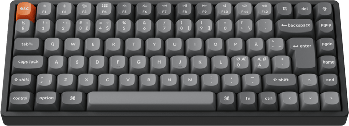 Keychron K2 MAX Wireless Tri-Mode Hot Swap QMK/VIA Keychron Super Red