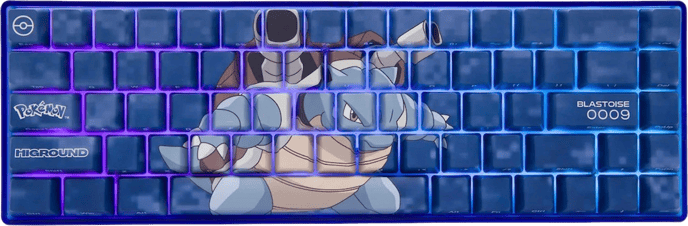 Higround Pokémon Base 65 Blastoise ANSI White Flame