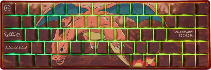 Higround Pokémon Base 65 Charizard ANSI White Flame