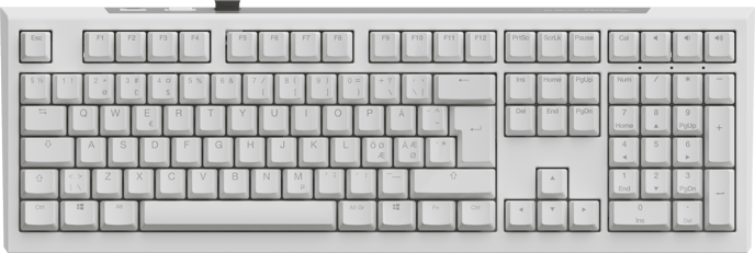 Ducky - One X White Nordic Fullsize Ducky Inductive Switch (analog)