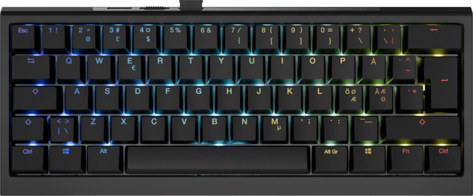 Ducky - One X Black Nordic 60% Ducky Inductive Switch (analog)