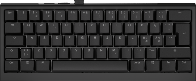 Ducky - One X Black Nordic 60% Ducky Inductive Switch (analog)