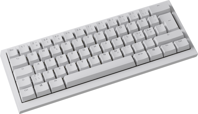 Ducky - One X White Nordic 60% Ducky Inductive Switch (analog)