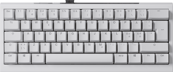 Ducky - One X White Nordic 60% Ducky Inductive Switch (analog)