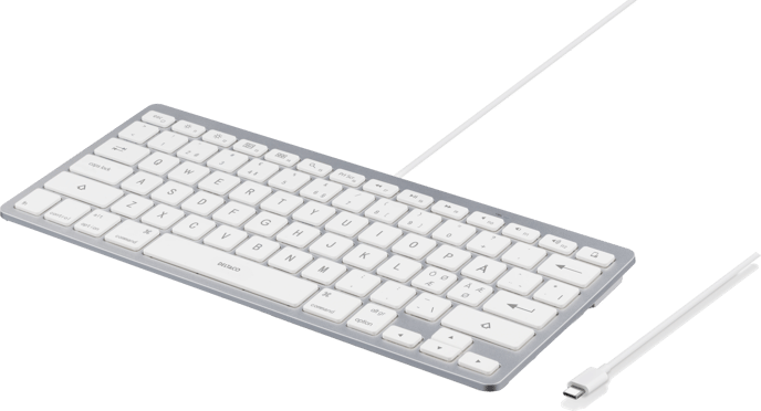 Deltaco USB-C Tangentbord iOS/MacOS