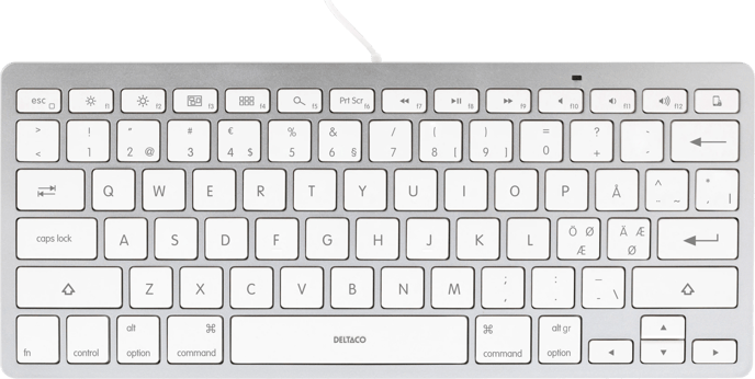 Deltaco USB-C Tangentbord iOS/MacOS
