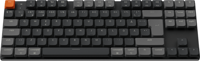Keychron K1v6 RGB Aluminium Hot Swap QMK Keychron Low Profile 2.0 Red