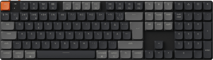 Keychron K5v2 RGB Aluminium Hot Swap QMK Keychron Low Profile 2.0 Red