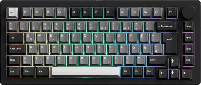 Monsgeek M1 V5 VIA Black & Silver V3 Piano Pro