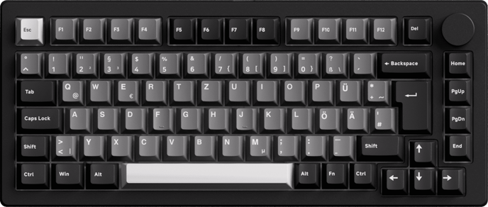 Monsgeek M1W Black & Silver V3 Piano Pro