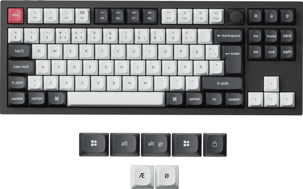 Keychron Q3 HE 80% Knob Wireless Gateron 2.0 Magnetic Carbon Black