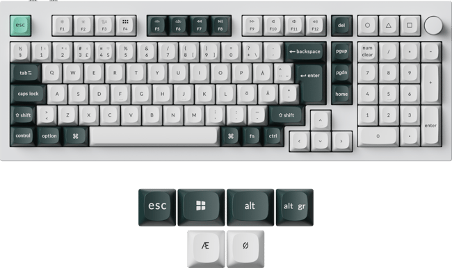 Keychron Q3 HE 96% Knob Wireless Gateron 2.0 Magnetic Shell White