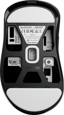 Pulsar Xlite CRAZYLIGHT Mini Wireless Gaming Mouse - Jet Black