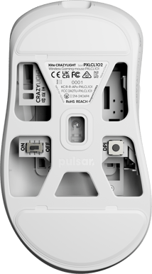 Pulsar Xlite CRAZYLIGHT Mini Wireless Gaming Mouse - Uyuni White
