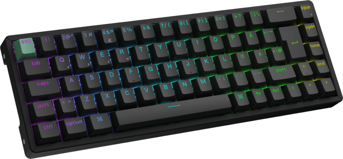 Keychron K6 HE Wireless Tri-Mode Hot Swap QMK Gateron 2.0 Purple Magnetic Switch Black