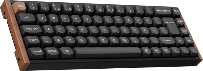 Keychron K6 HE SE Wireless Tri-Mode Hot Swap QMK Gateron 2.0 Purple Magnetic Switch Wood Black