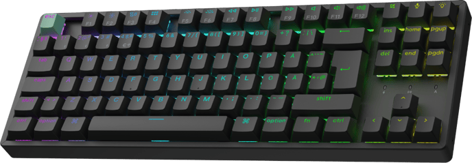 Keychron K8 HE Wireless Tri-Mode Hot Swap QMK Gateron 2.0 Purple Magnetic Switch Black