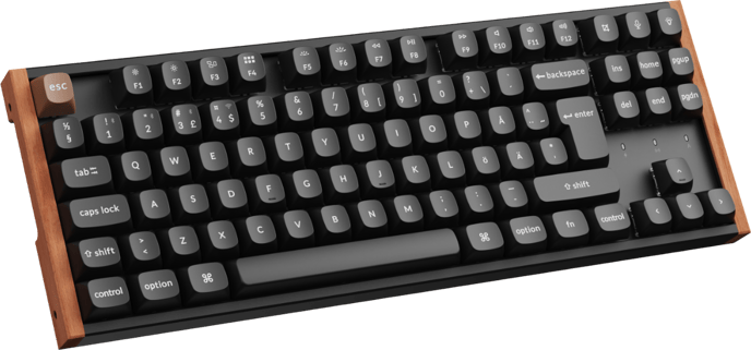 Keychron K8 HE SE Wireless Tri-Mode Hot Swap QMK Gateron 2.0 Purple Magnetic Switch Wood Black