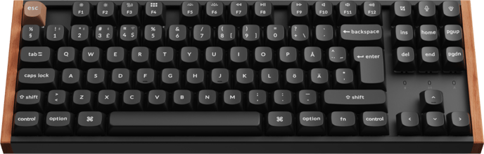 Keychron K8 HE SE Wireless Tri-Mode Hot Swap QMK Gateron 2.0 Purple Magnetic Switch Wood Black