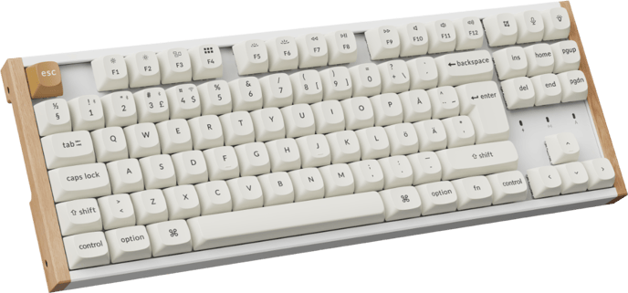 Keychron K8 HE SE Wireless Tri-Mode Hot Swap QMK Gateron 2.0 Purple Magnetic Switch Wood White