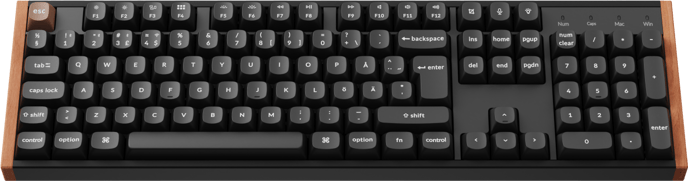 Keychron K10 HE SE Wireless Tri-Mode Hot Swap QMK Gateron 2.0 Purple Magnetic Switch Wood Black