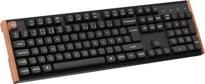 Keychron K10 HE SE Wireless Tri-Mode Hot Swap QMK Gateron 2.0 Purple Magnetic Switch Wood Black