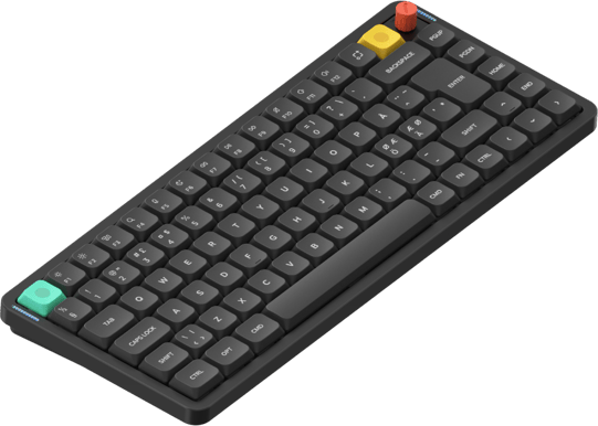 NuPhy Air75 V3 Nebula Black Blush Nano Switch - Inet.se