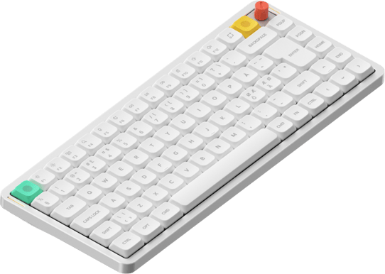 NuPhy Air75 V3 Nova White Brown Nano Switch