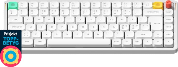 NuPhy Air75 V3 Nova White Brown Nano Switch