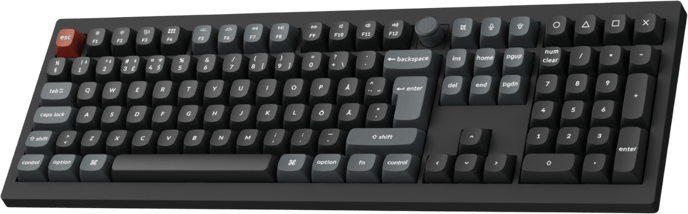 Keychron V6 Ultra 100% 8K Wireless Tri-Mode Black Keychron POM Brown