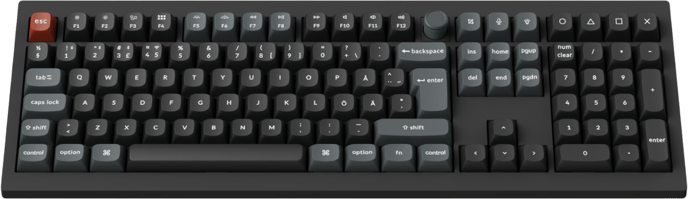 Keychron V6 Ultra 100% 8K Wireless Tri-Mode Black Keychron POM Brown