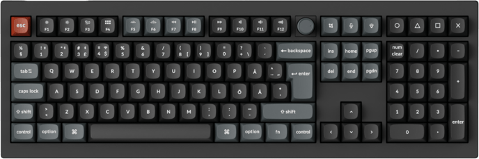 Keychron V6 Ultra 100% 8K Wireless Tri-Mode Black Keychron POM Brown