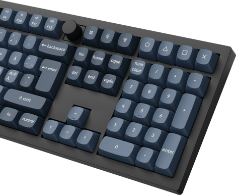 Keychron V6 MAX 100% Knob Wireless Gateron Jupiter Banana Switch Carbon Black