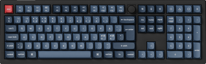 Keychron V6 MAX 100% Knob Wireless Gateron Jupiter Banana Switch Carbon Black