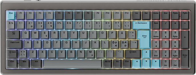 Ducky Cushion 98 - Nickel - 98% Shush Linear