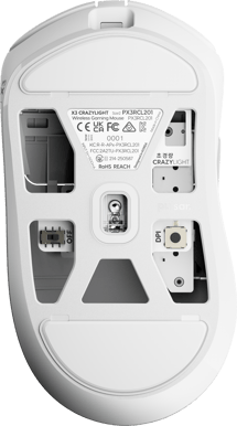 Pulsar X3 CRAZYLIGHT Medium Wireless Uyuni White